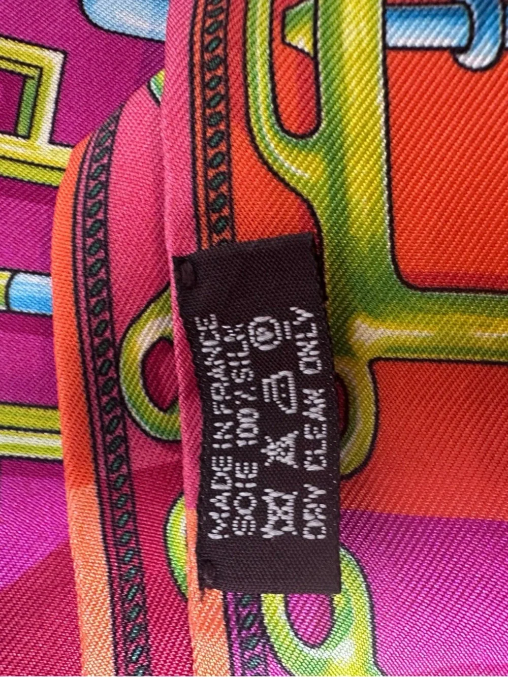 Hermes Twilly BOUCLERIE D ATTELAGE Scarf Silk